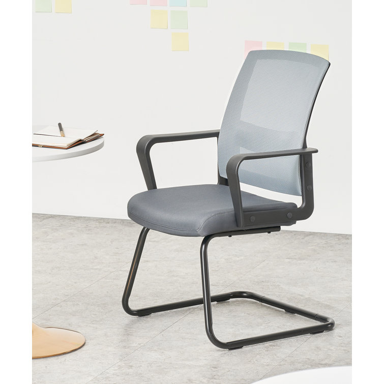 Clatina Office Guest Chair With Lumbar Support And Mid Back Mesh Space Air Grid Series For